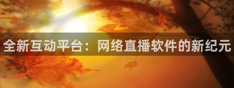 说球帝体育在线直播：全新互动平台：网络直播软件的新纪元