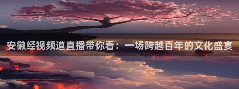 说球帝直播赛事直播：安徽经视频道直播带你看：一场跨越百年的文化盛宴